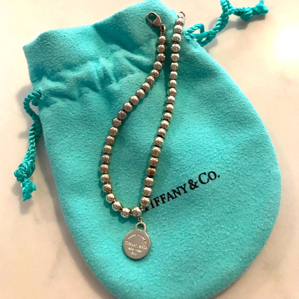 Tiffany Heart Tag Bead Bracelet